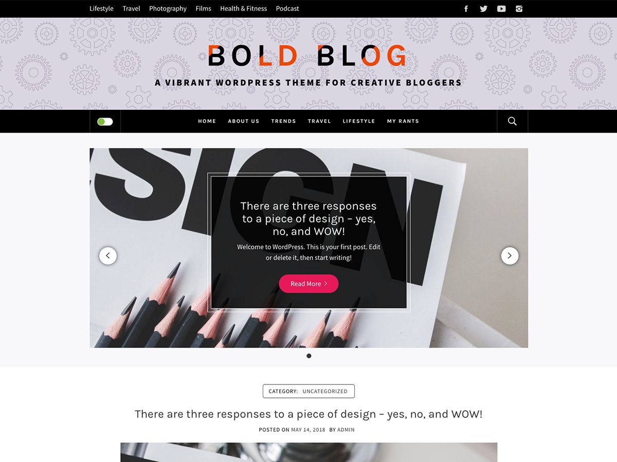 bold-blog free wordpress theme