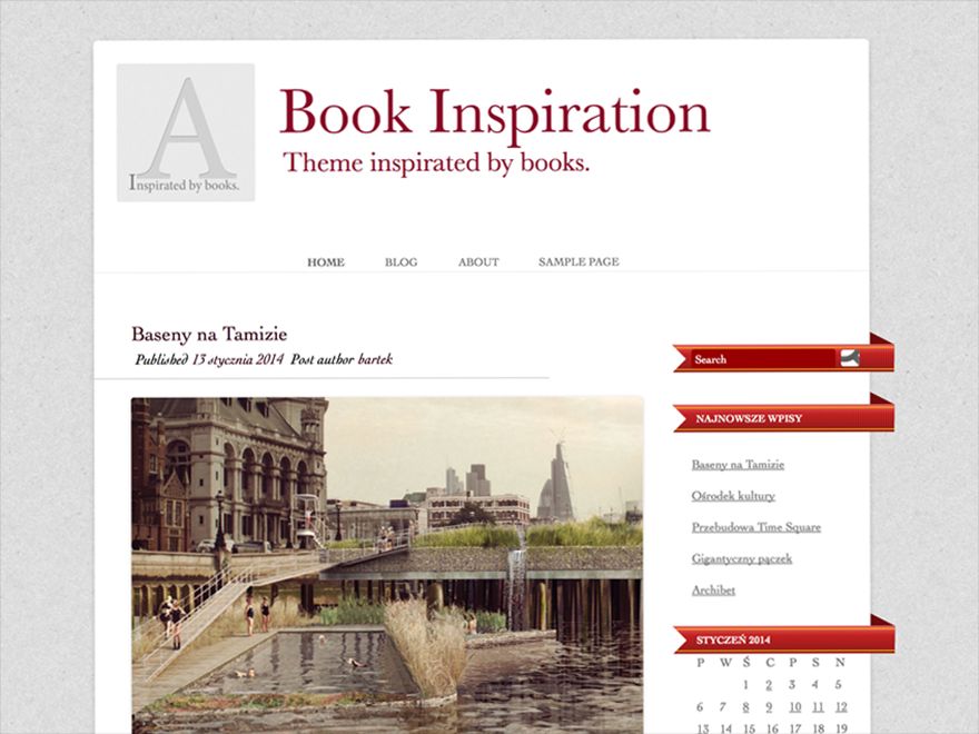 book-inspiration free wordpress theme