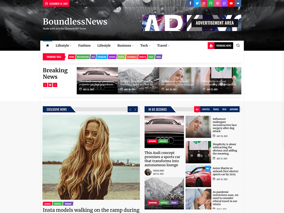 boundlessnews free wordpress theme