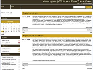 brown-ish-grid free wordpress theme