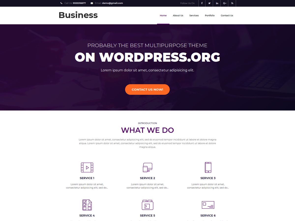 business-booster free wordpress theme