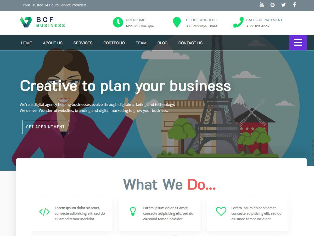 business-consultant-finder free wordpress theme