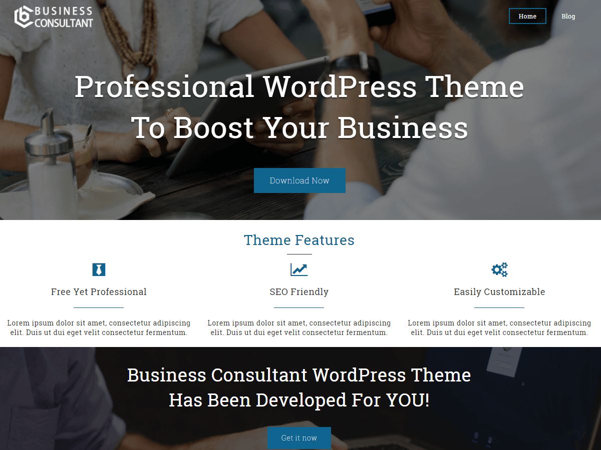 business-consultant free wordpress theme