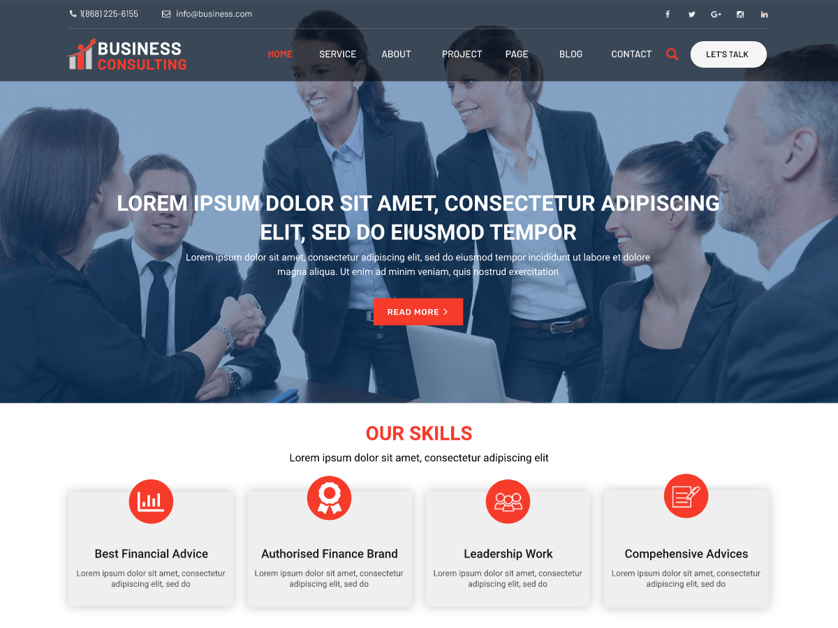 business-consulting-lite free wordpress theme