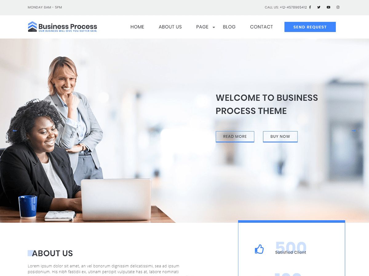 business-process free wordpress theme