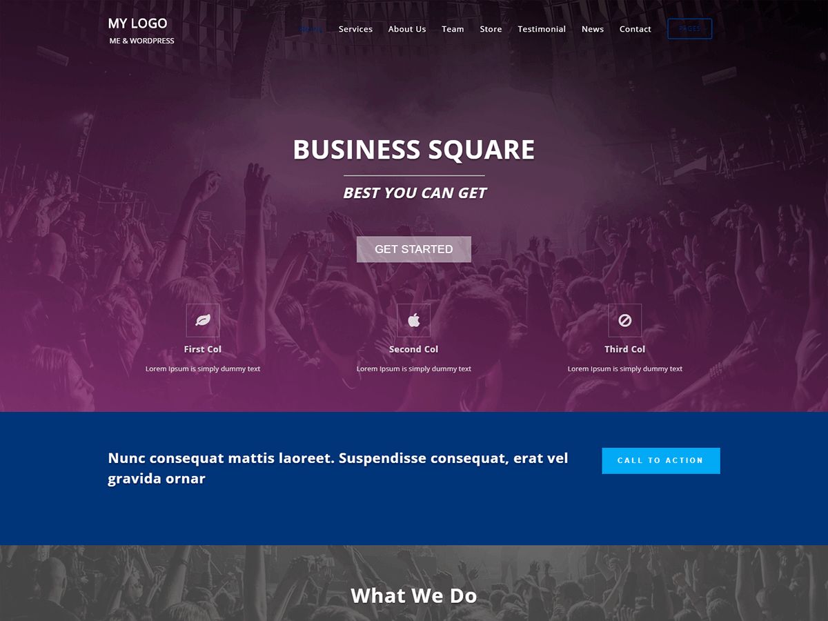 business-square free wordpress theme