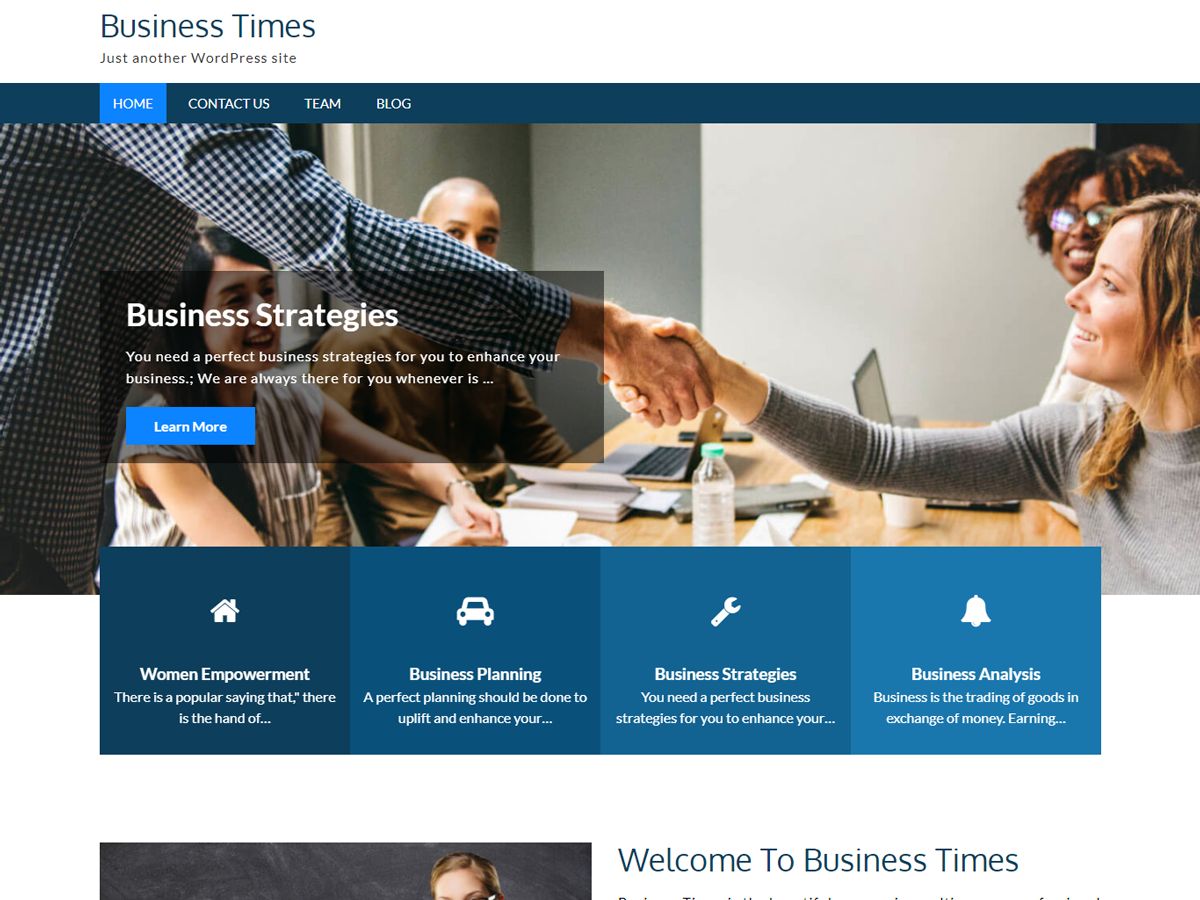 business-times free wordpress theme