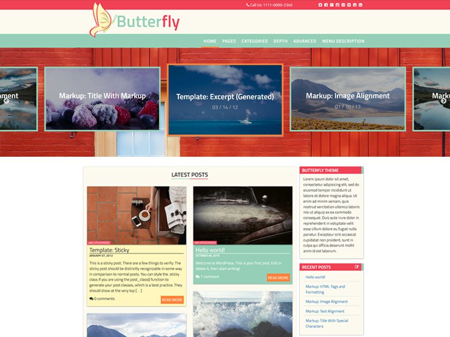 butterfly-abode free wordpress theme