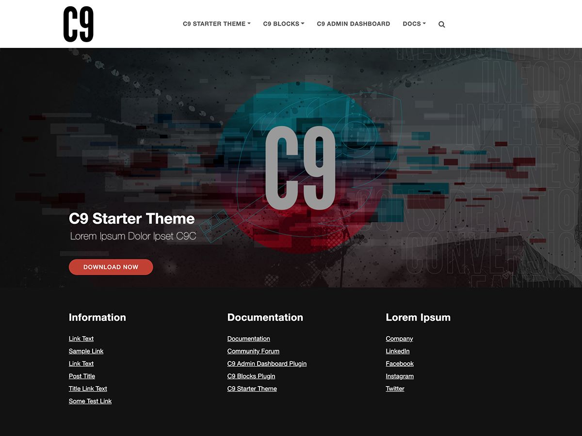 c9-starter free wordpress theme