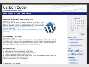 carbon-coder free wordpress theme