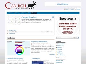 caribou free wordpress theme
