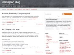 carrington-blog free wordpress theme