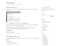 carrington-text free wordpress theme