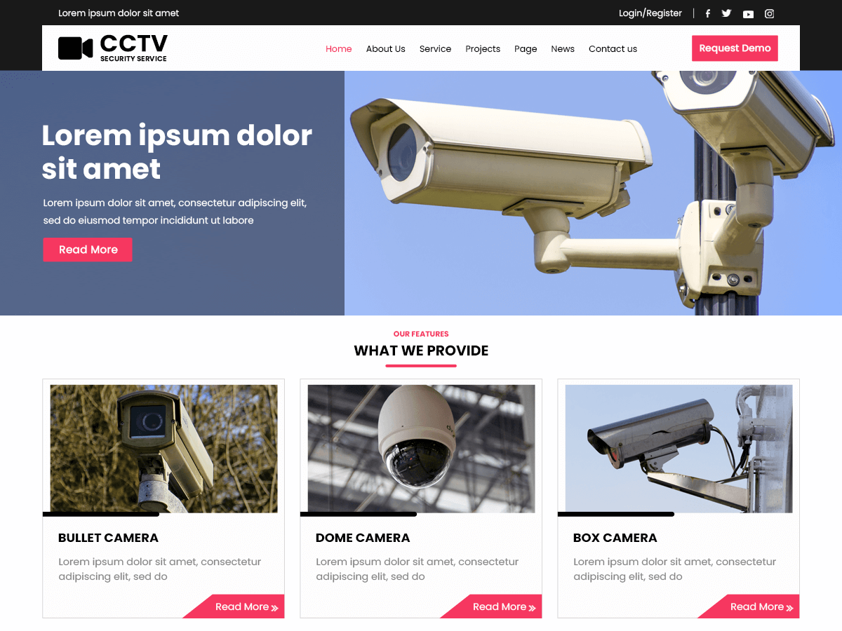 cctv-security free wordpress theme