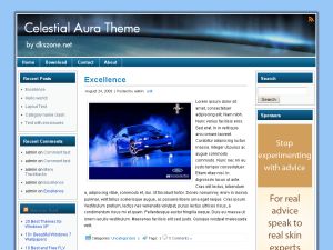 celestial-aura free wordpress theme