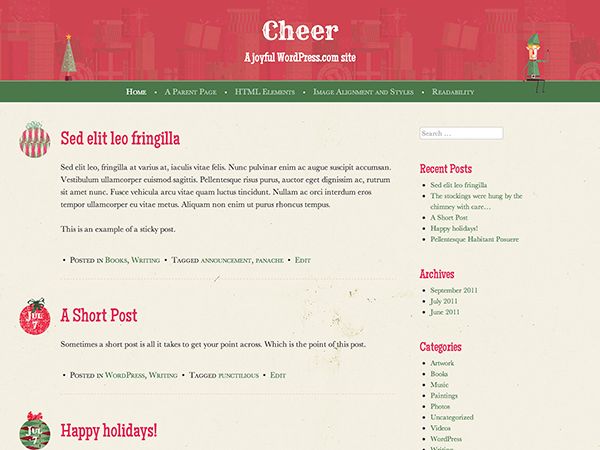 cheer free wordpress theme