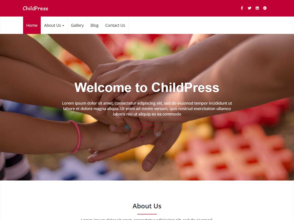 childpress free wordpress theme