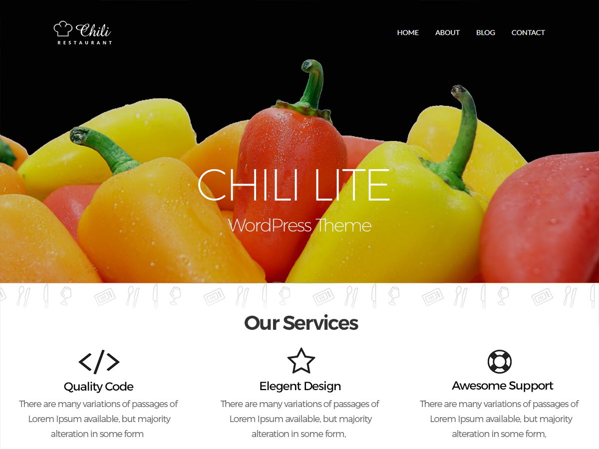 chili-lite free wordpress theme