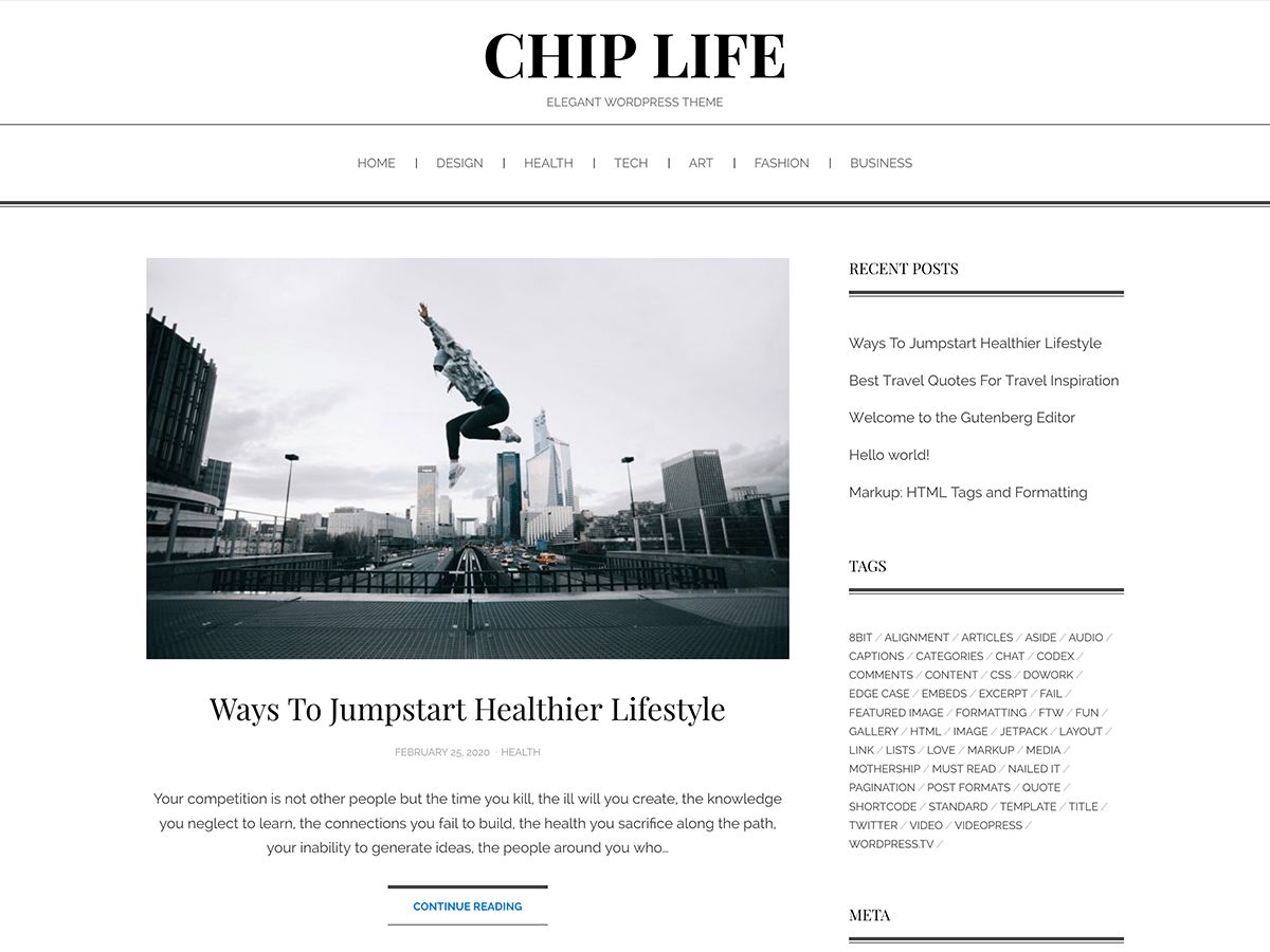 chip-life free wordpress theme