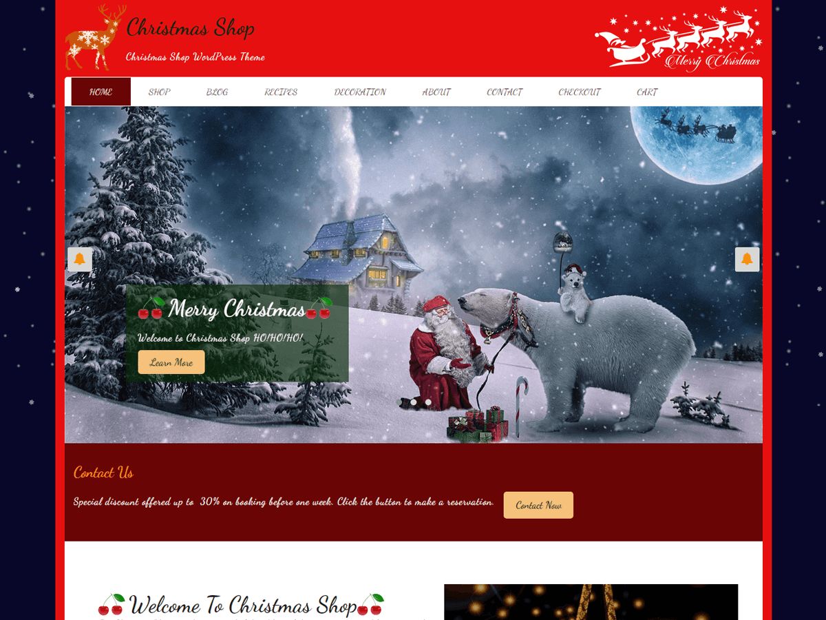 christmas-shop free wordpress theme