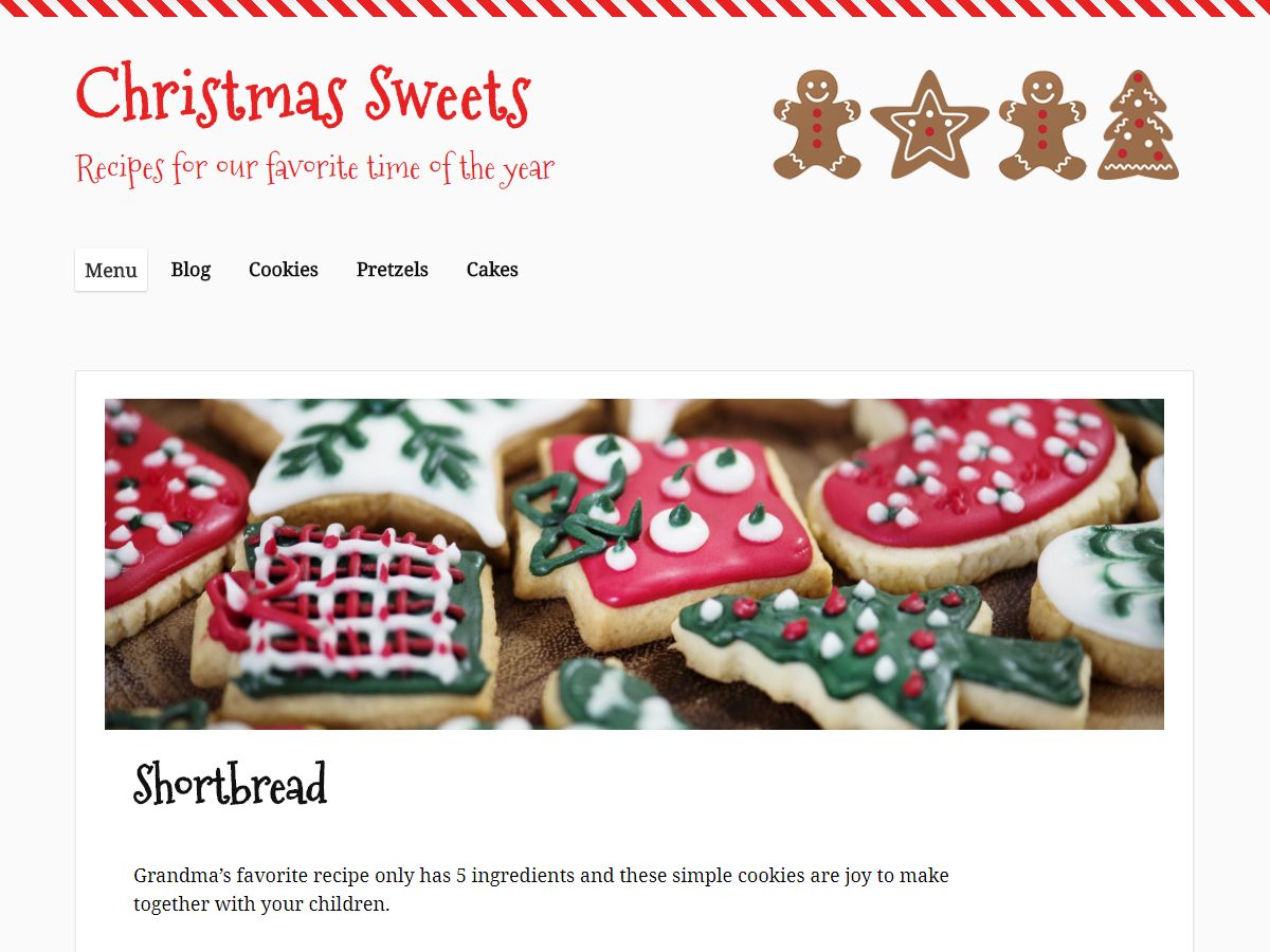 christmas-sweets free wordpress theme