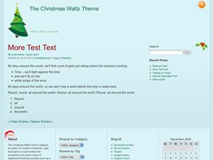 christmas-waltz free wordpress theme
