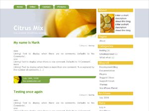 citrus-mix free wordpress theme