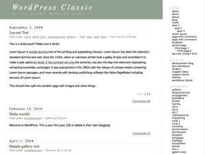 classic free wordpress theme