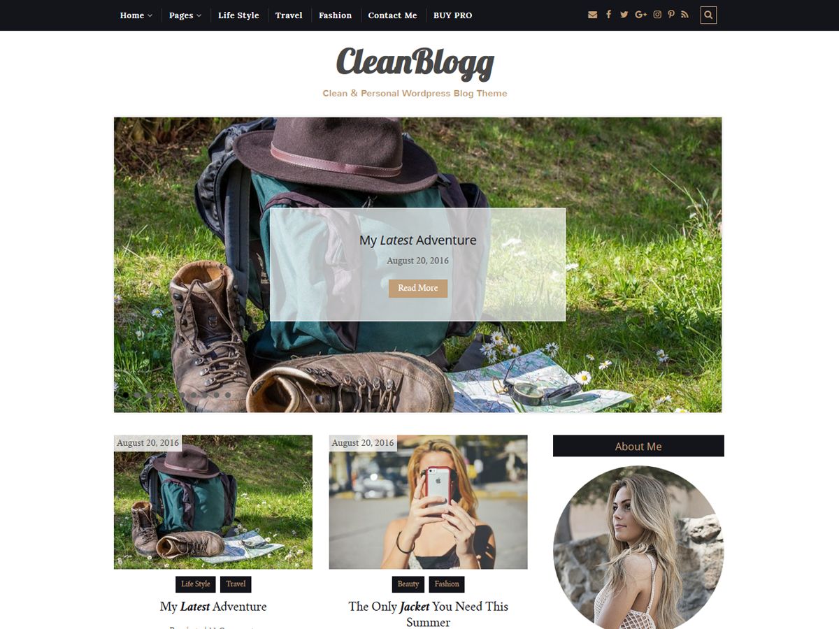 cleanblogg free wordpress theme
