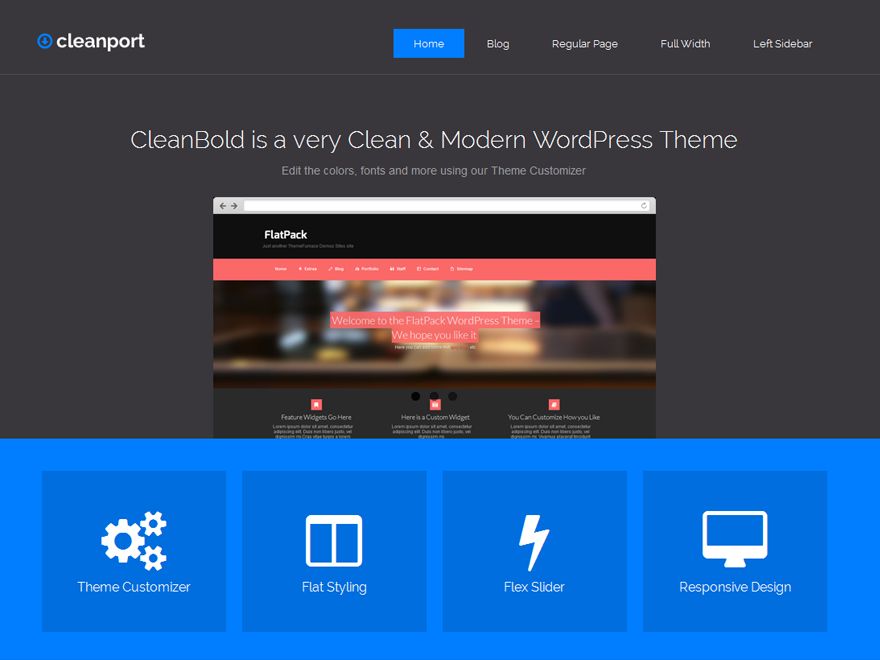 cleanport-lite free wordpress theme