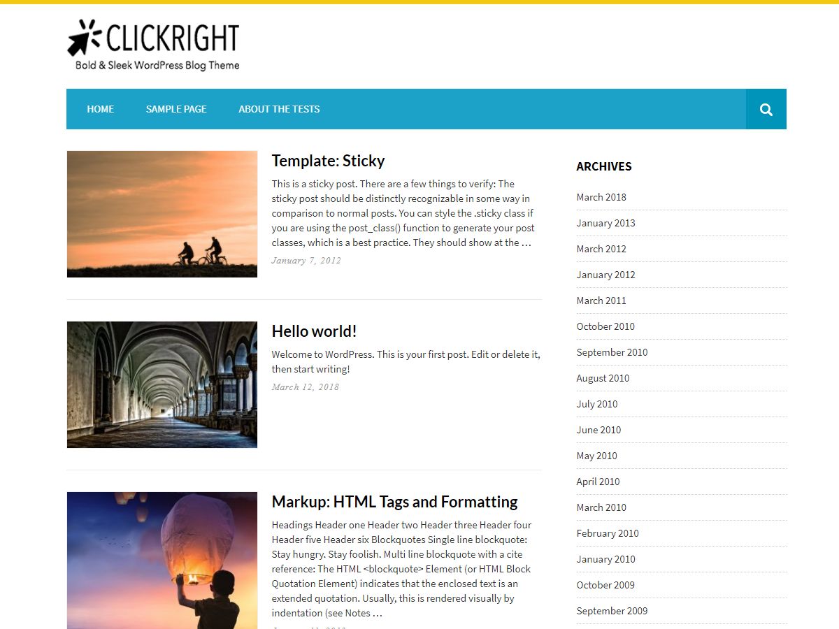 clickright-lite free wordpress theme