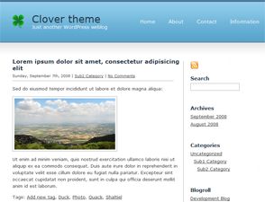 clover free wordpress theme