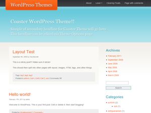 coaster free wordpress theme