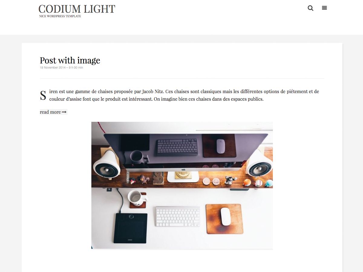 codium-light free wordpress theme