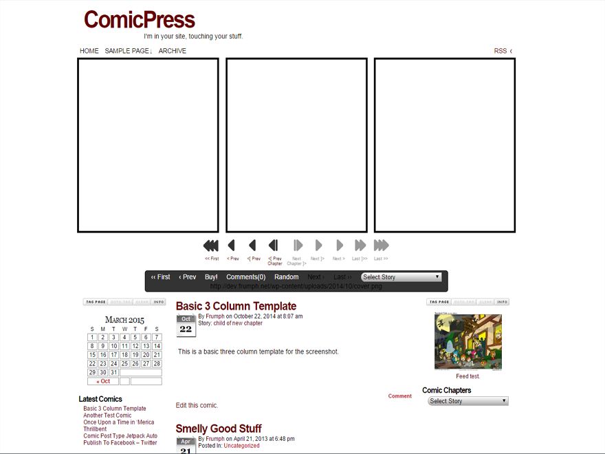 comicpress free wordpress theme