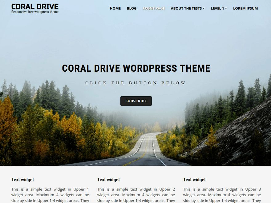 coral-drive free wordpress theme