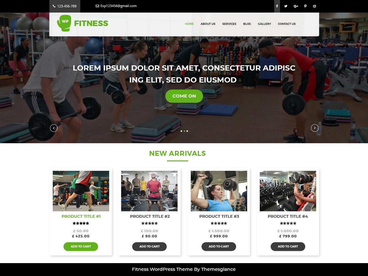 core-fitness free wordpress theme