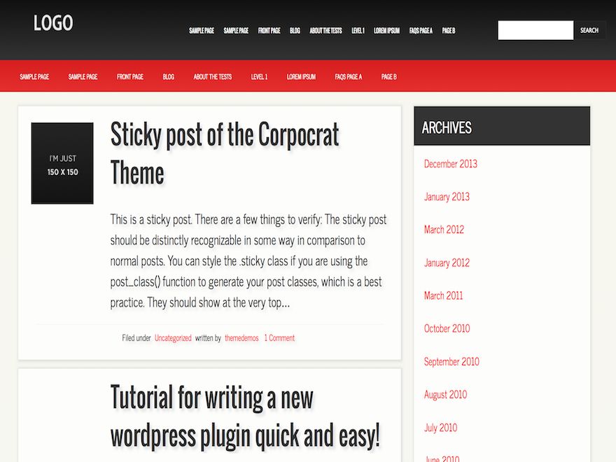 corpocrat free wordpress theme