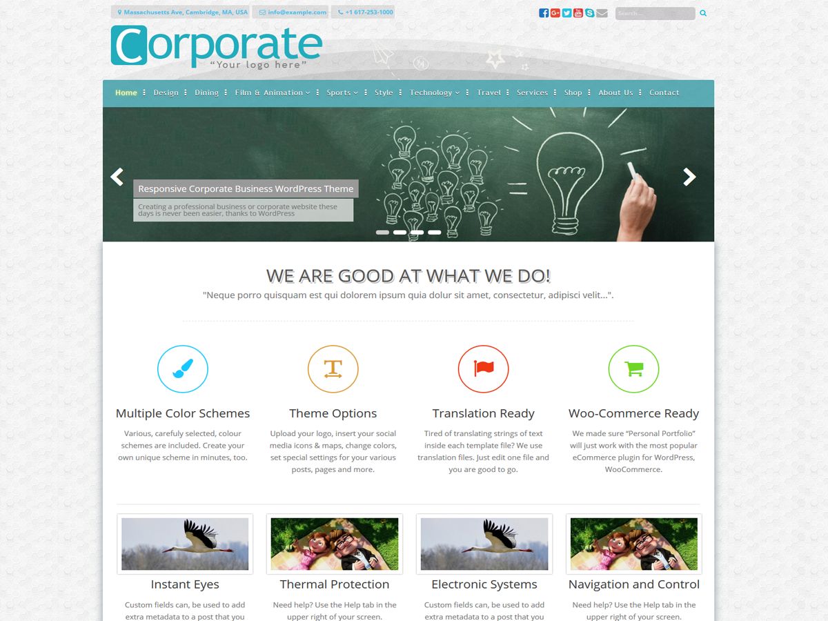 corporatebusiness free wordpress theme