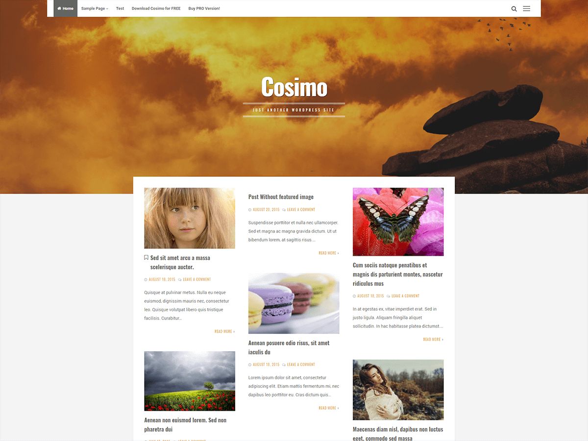 cosimo free wordpress theme