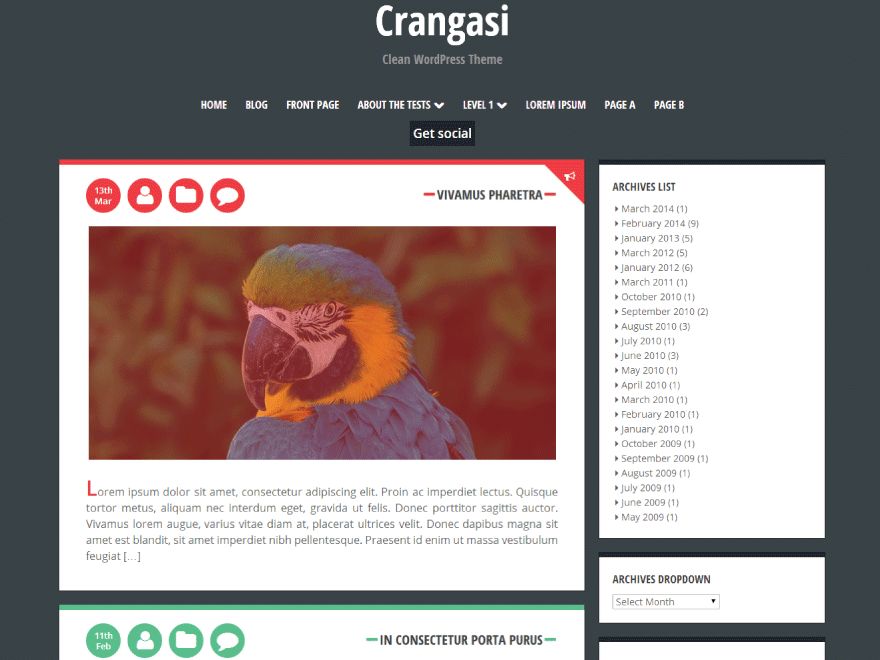 crangasi free wordpress theme