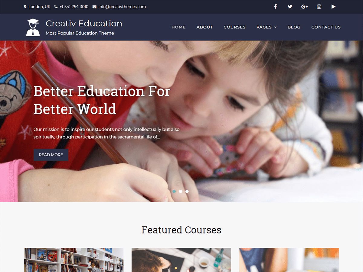 creativ-education free wordpress theme