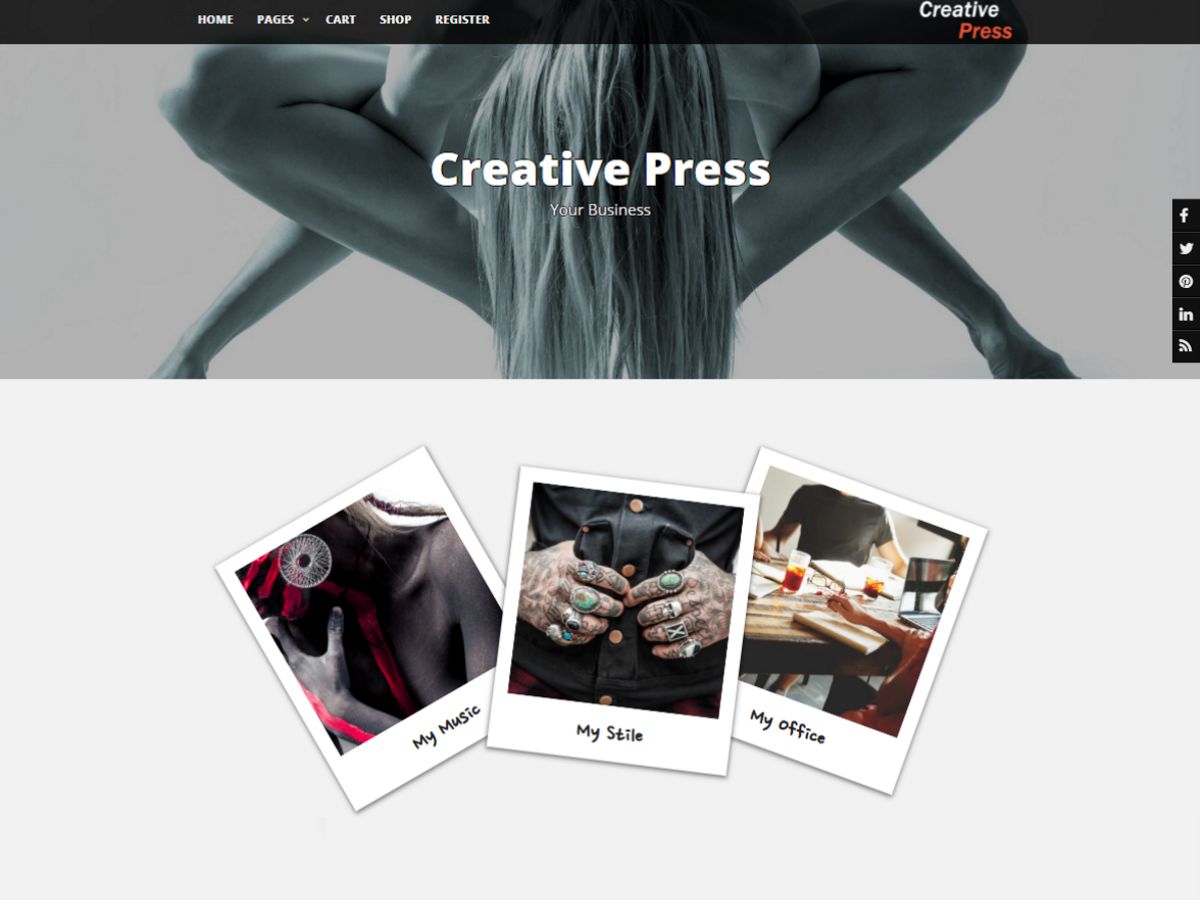 creative-press free wordpress theme