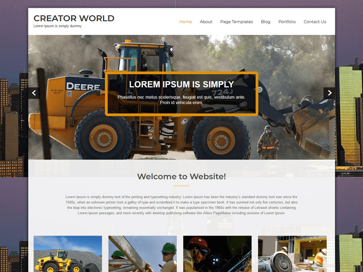 creator-world free wordpress theme