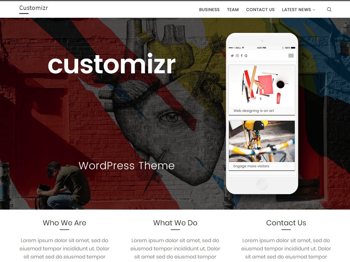 customizr free wordpress theme