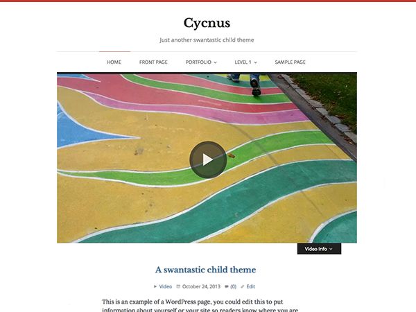 cycnus free wordpress theme