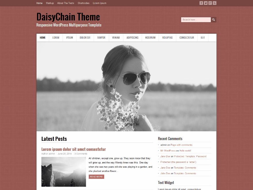 daisychain free wordpress theme