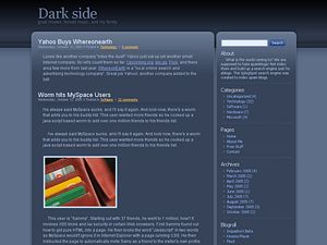 dark-side free wordpress theme