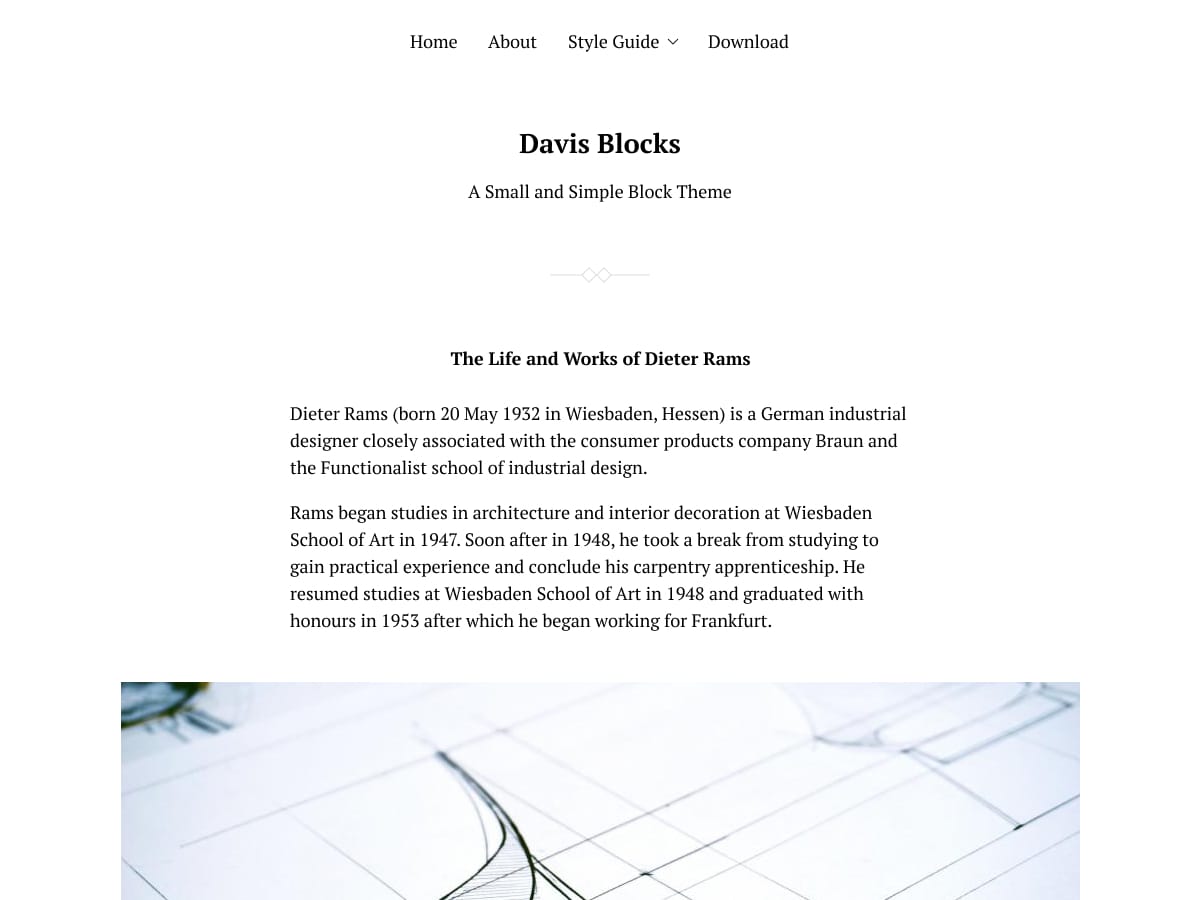 davis-blocks free wordpress theme