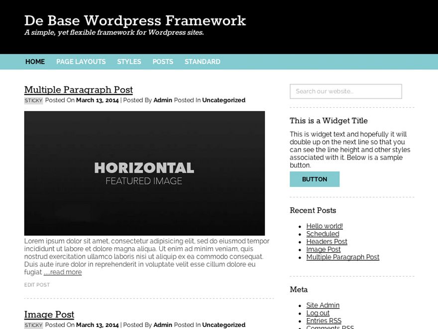 de-base free wordpress theme